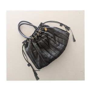 Vintage Missoni leather bag - pleated